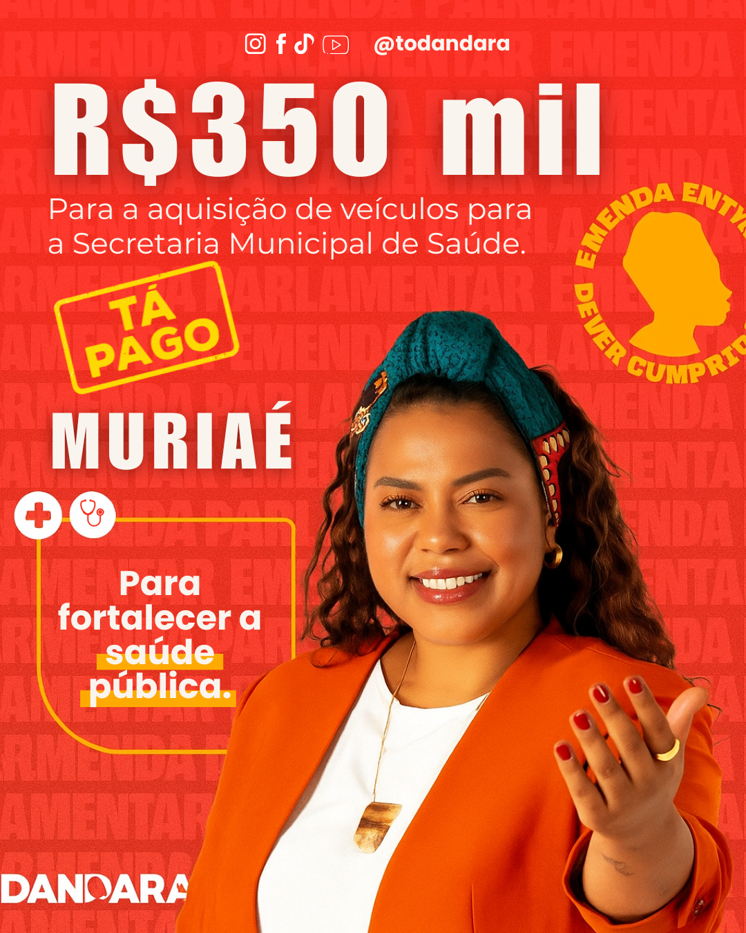 Emenda para Deputada Dandara
