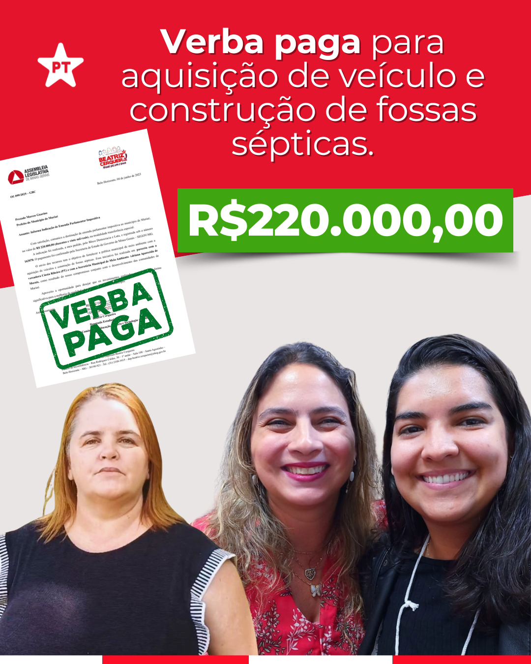 Muriaé recebe R$ 220 mil para ações ambientais sustentáveis