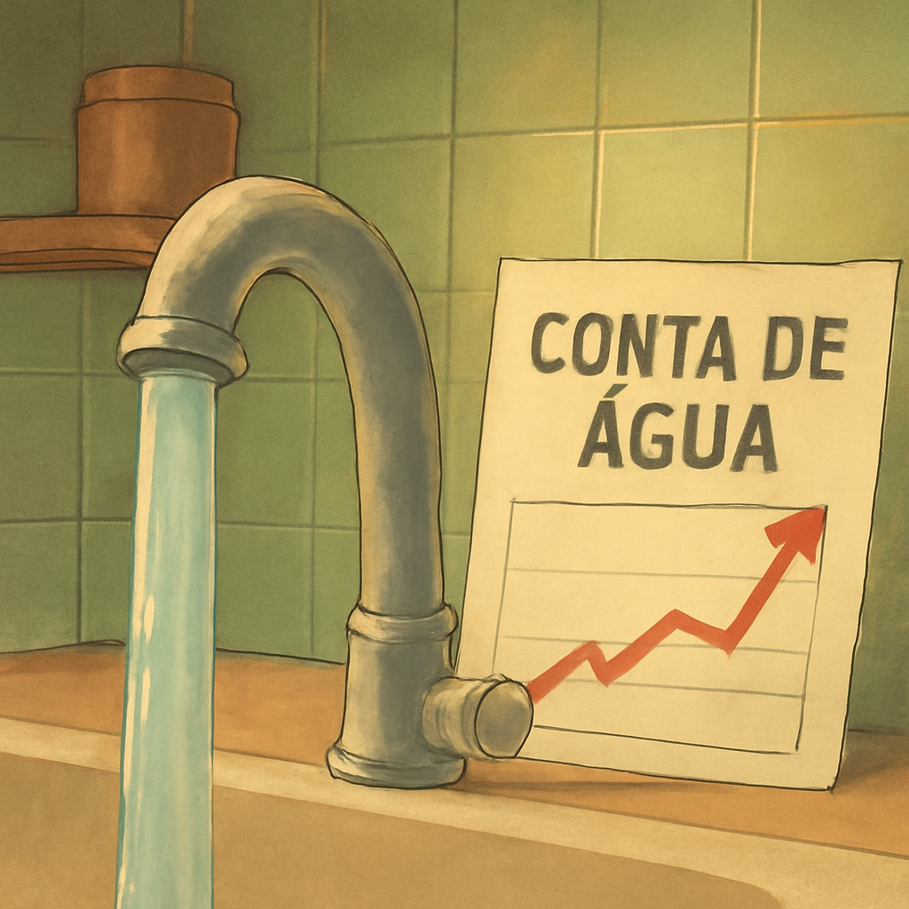 Por que a conta de água está subindo?