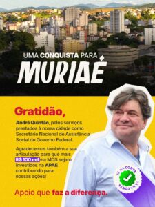 Articulação de André Quintão garante investimento de R$ 100 mil para a APAE de Muriaé
